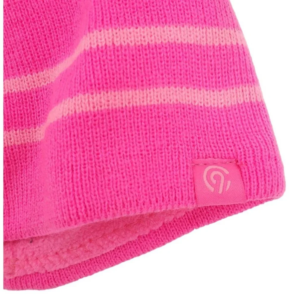 3 Piece Champion Kids Matching Set Girls Beanie Mittens Knit Outdoor Winter Snow